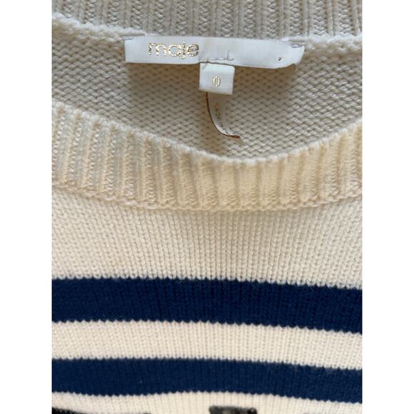 Maje Mystica Striped & Sequined Resort Sweater Size 0 - Picture 10 of 14